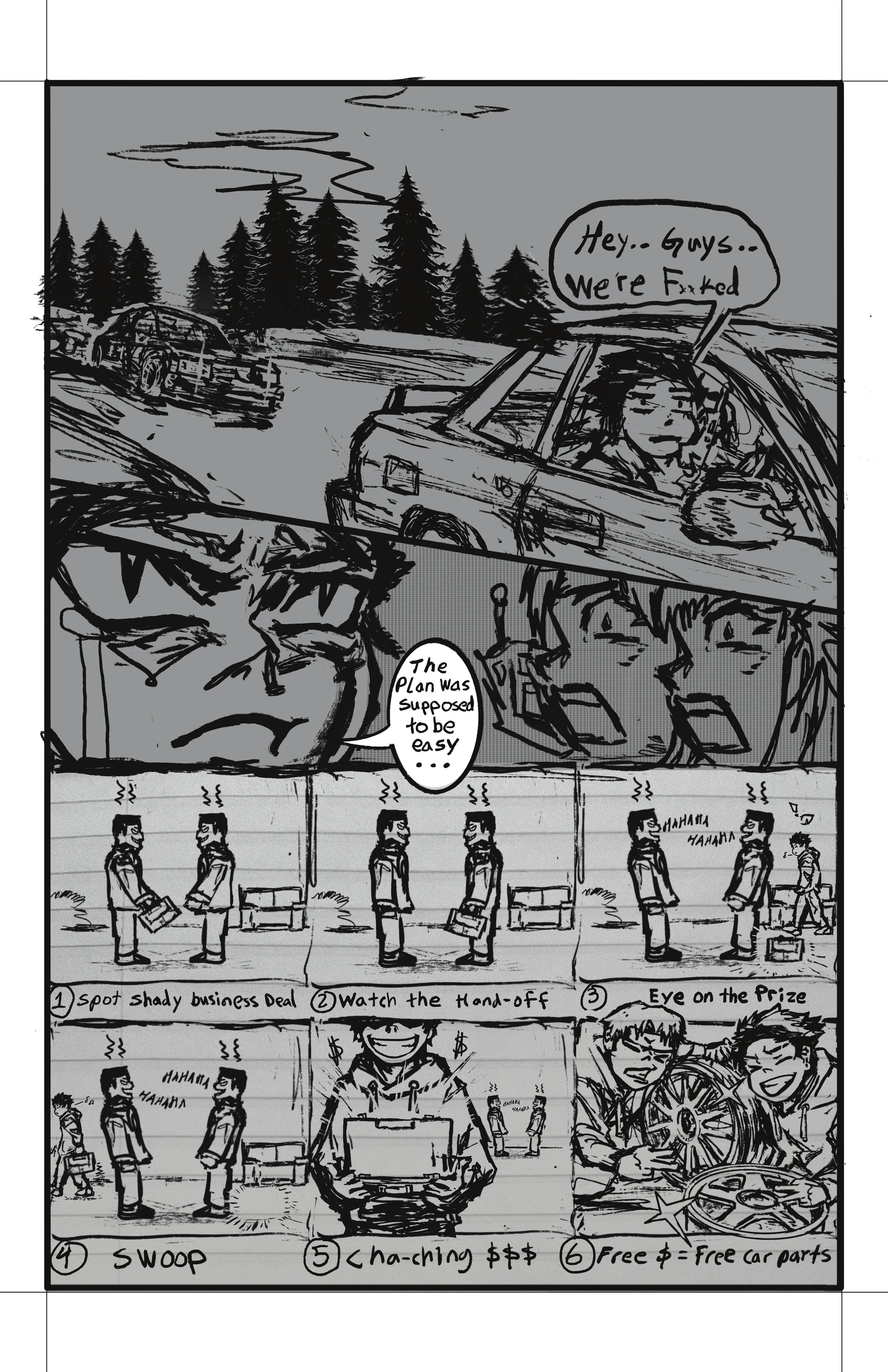 Comic strip sequence panel 5